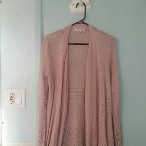 Pink cardigan